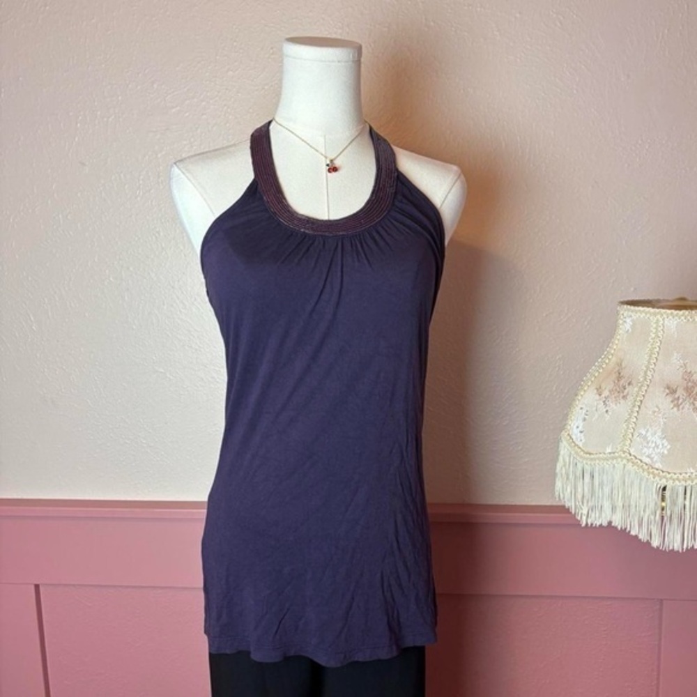 Mossimo y2k sequin halter top sz small purple going out party 2000s